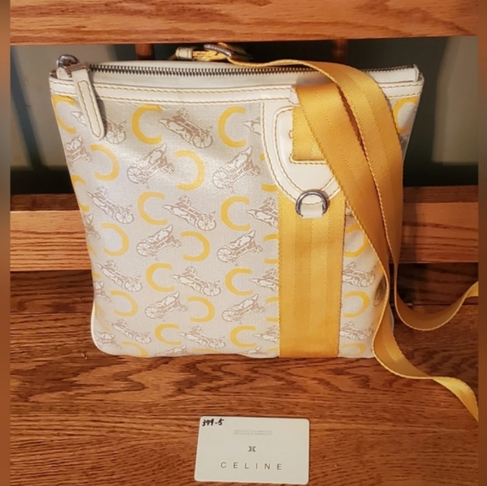 Celine Macadam C Carriage Coated Canvas Messenger Crossbody Bag - Picture 2 of 16